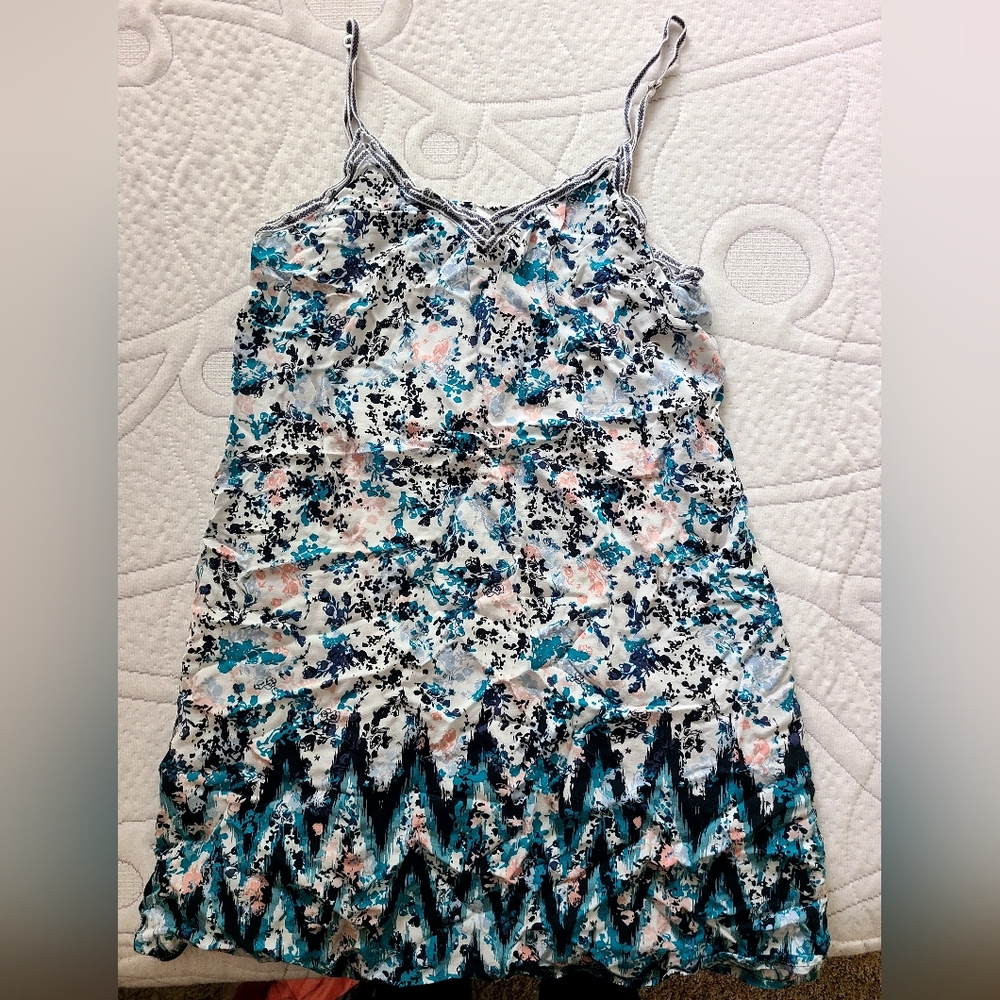Aeropostale Floral Mini Dress - Blue, Pink, Black